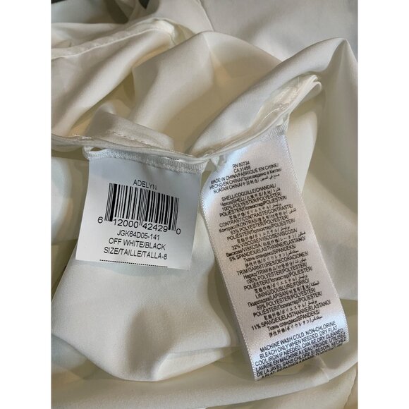 BCBG Max Azria Adelyn White Pleated Skirt High-Low Dress NWT $368 Size 8 - Picture 8 of 8